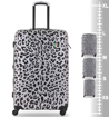 Obrazek Zestaw walizek podróżnych TUCCI T-0158/3 Winter Leopard - 88 L / 57 L + 35% EXPANDER / 33 L