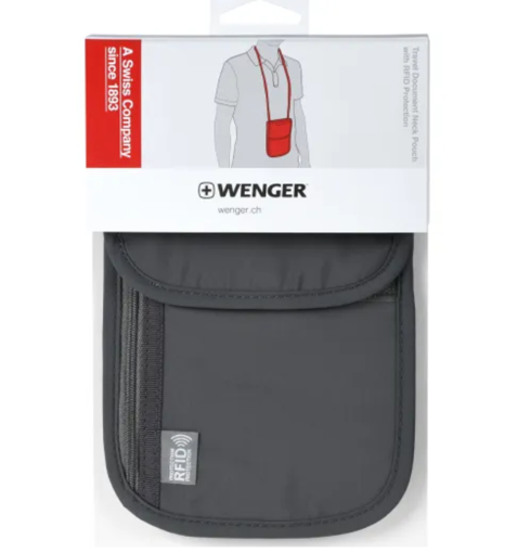 Obrazek Etui na paszport i karty WENGER 606962 - szary