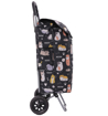 Obrazek HOPPA ST-57385 Cats&amp;Dogs Torba na zakupy na kółkach - czarna - 57 l